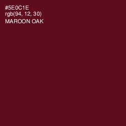 #5E0C1E - Maroon Oak Color Image